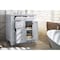 James Martin Vanities Bristol 30in Single Vanity, Bright White w/ 3 CM Carrara Marble Top 157-V30-BW-3CAR - alternate 3